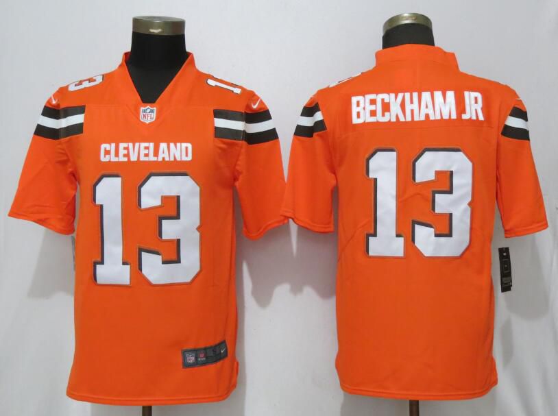Men Cleveland Browns #13 Beckham jr Orange Nike Vapor Untouchable Limited Player NFL Jerseys->women nfl jersey->Women Jersey